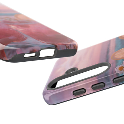 Pink Sunset Cocktail Phone Case — Beach Drink Protective Cover