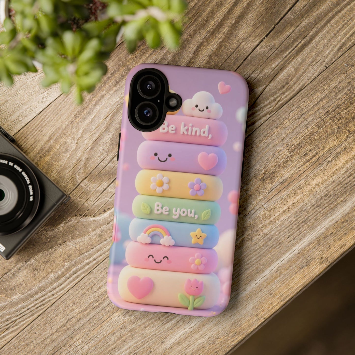 Cute Pastel Phone Case "Be Kind, Be You"