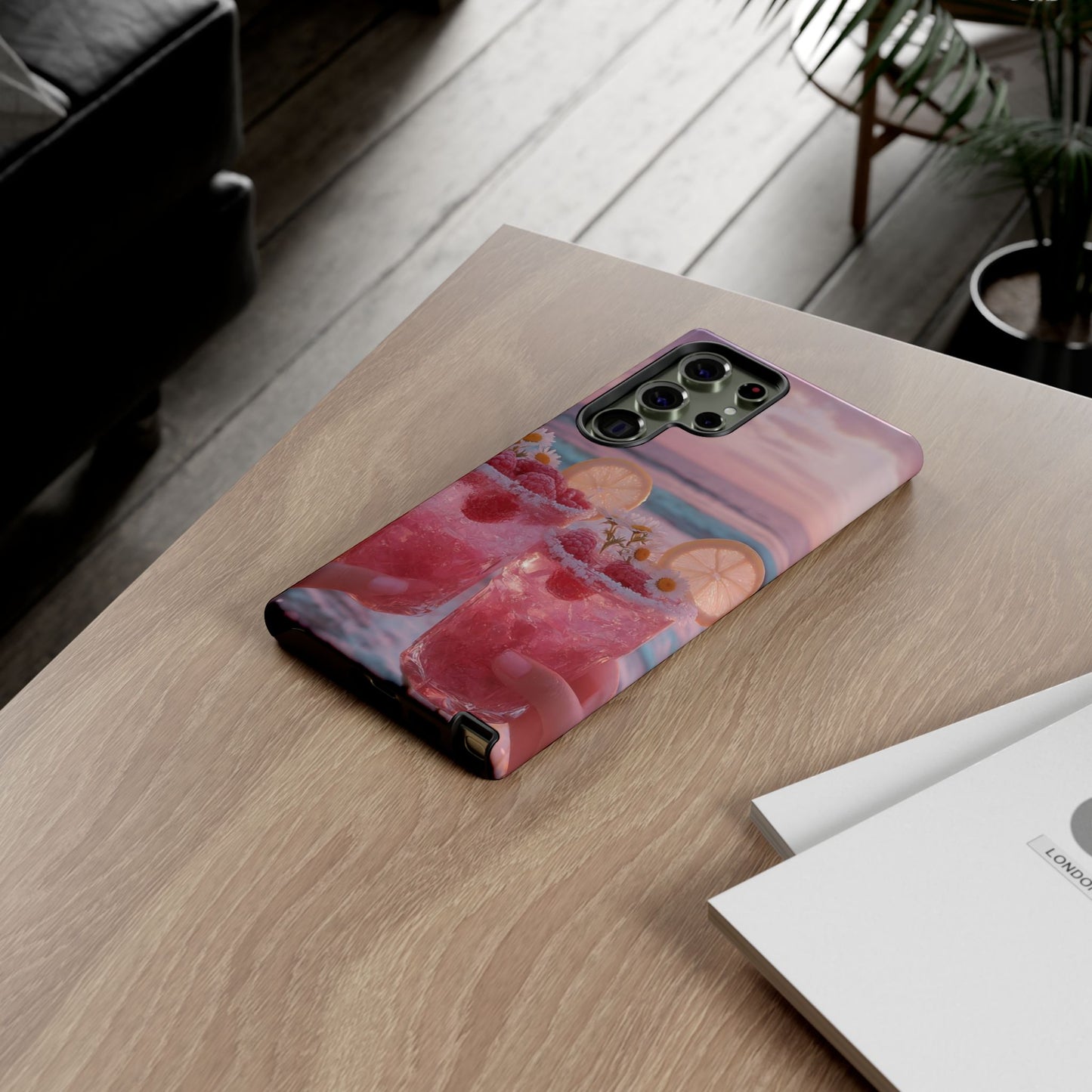 Tough Case - Pink Beach Cocktail Phone Case