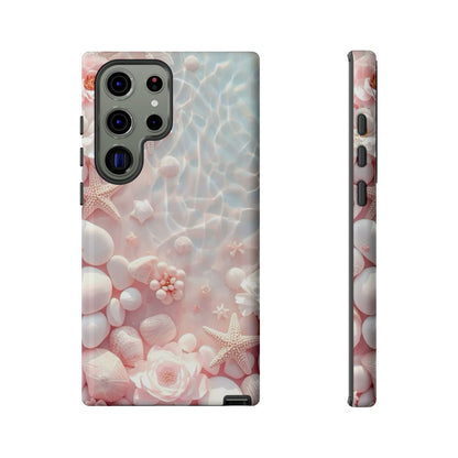 Tough Case - Pink Seashell Beach Phone Case