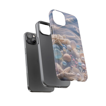 Seashell Pearl Phone Case — Pastel Beach Protective Tough Case