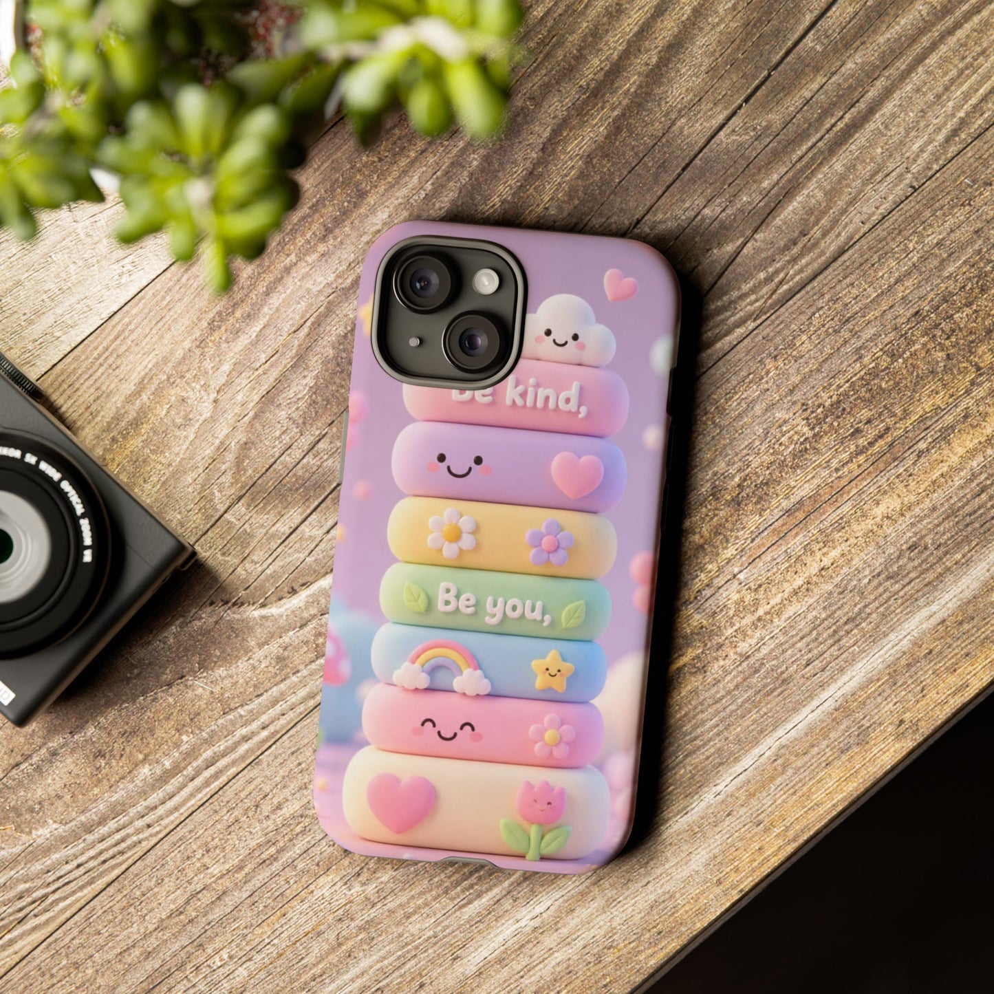 Cute Pastel Phone Case "Be Kind, Be You"