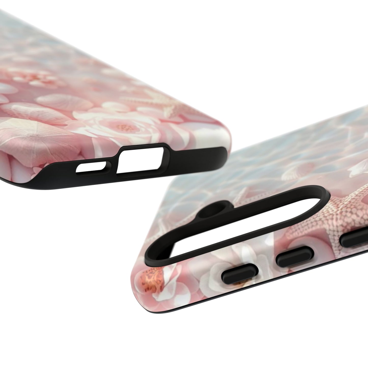 Phone Case — Pink Seashell Starfish Beach Waterproof Design