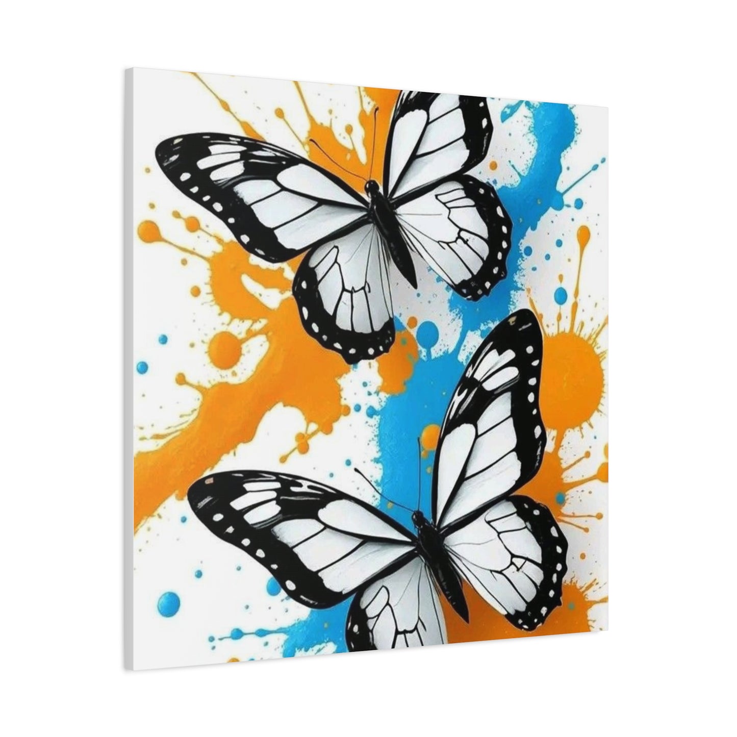Butterfly Splash Canvas Wall Art — Matte Stretched Canvas