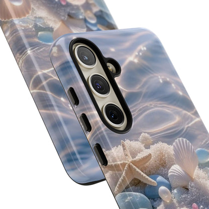 Seashell Pearl Phone Case — Pastel Beach Protective Tough Case
