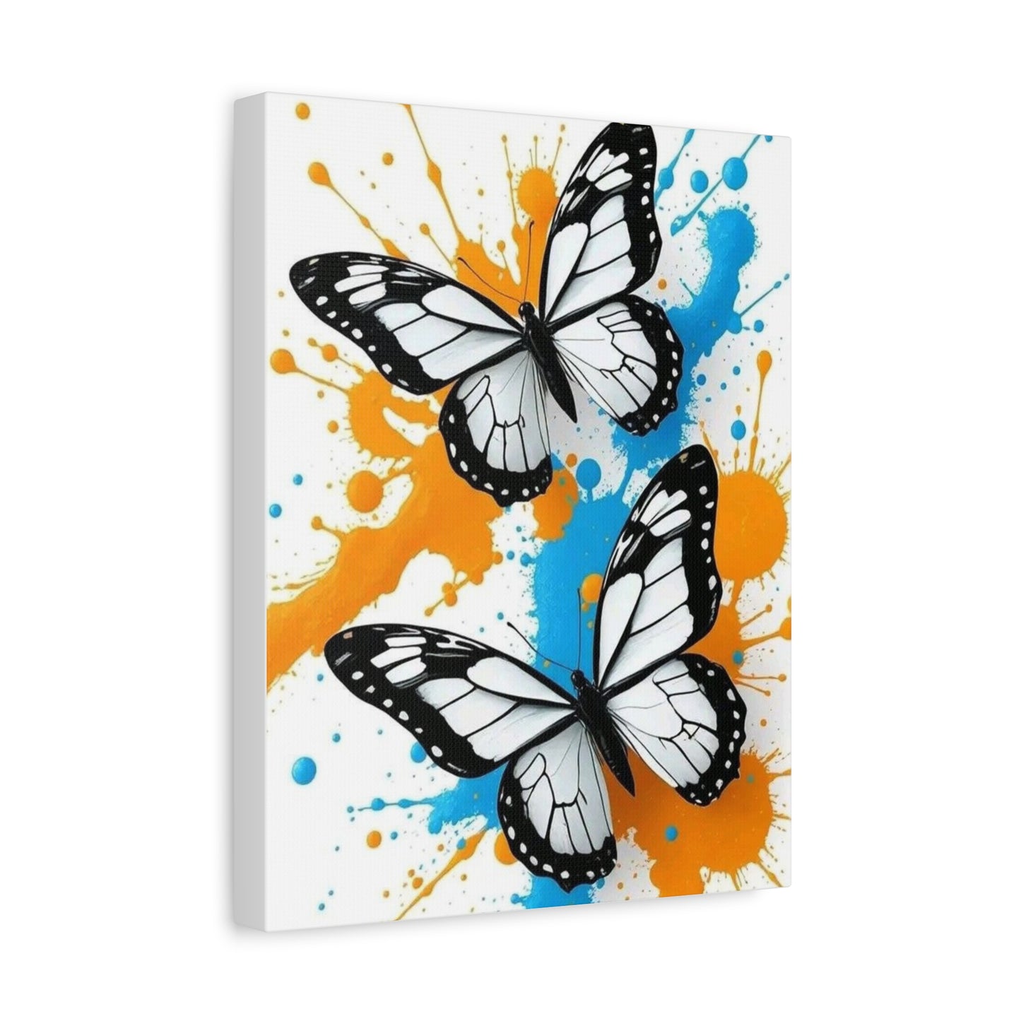 Butterfly Splash Canvas Wall Art — Matte Stretched Canvas