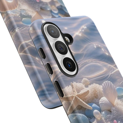 Seashell Pearl Phone Case — Pastel Beach Protective Tough Case