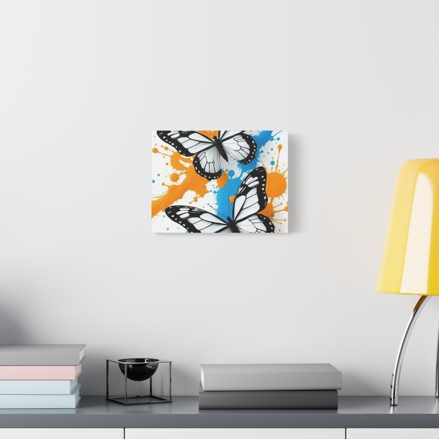 Butterfly Splash Canvas Wall Art — Matte Stretched Canvas
