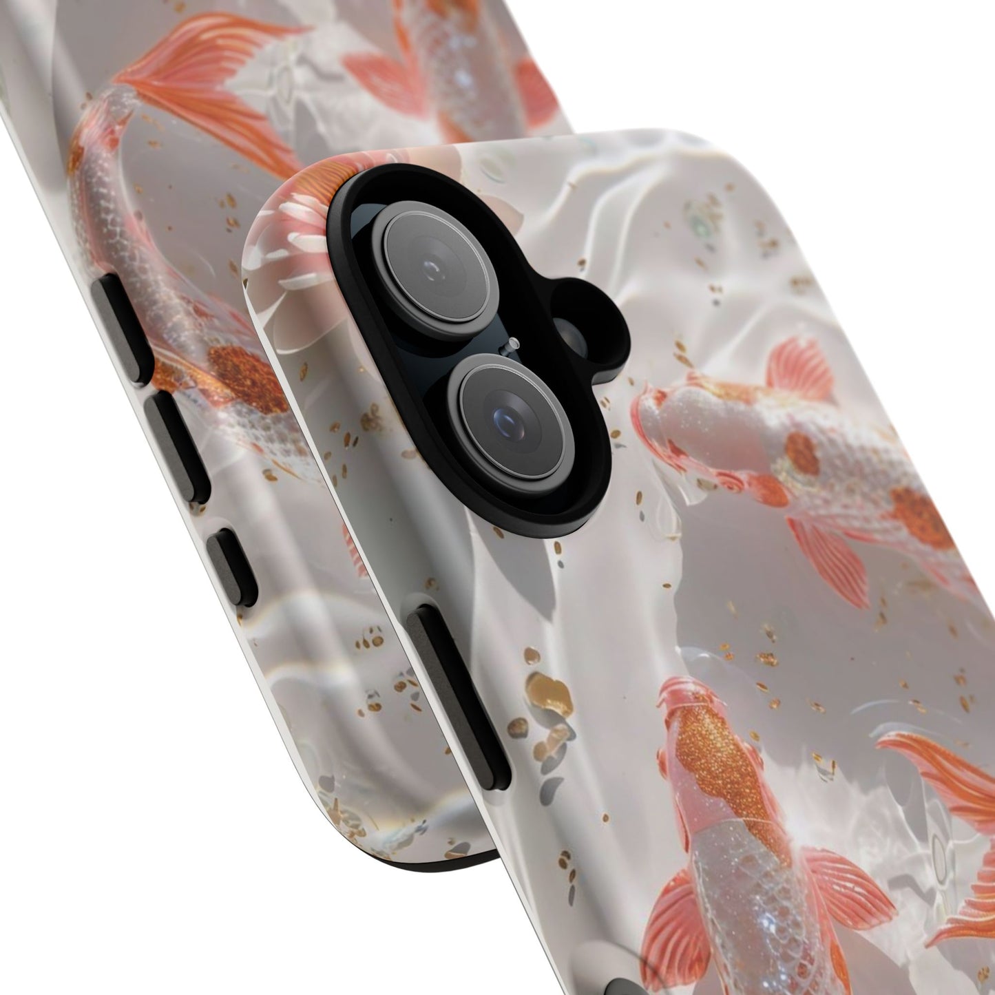 Koi Fish Phone Case "Serene Gold Fleck Watercolor"