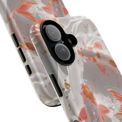 Koi Fish Phone Case "Serene Gold Fleck Watercolor"