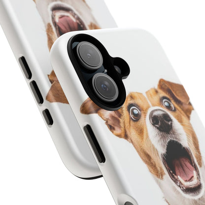 Shocked Dog Phone Case — Cute Pup Protective Tough Case