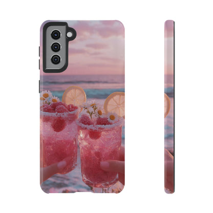 Tough Case - Pink Beach Cocktail Phone Case