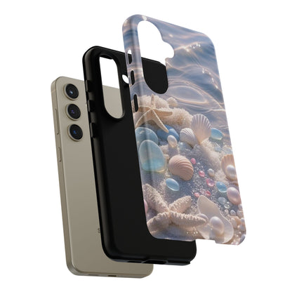 Seashell Pearl Phone Case — Pastel Beach Protective Tough Case