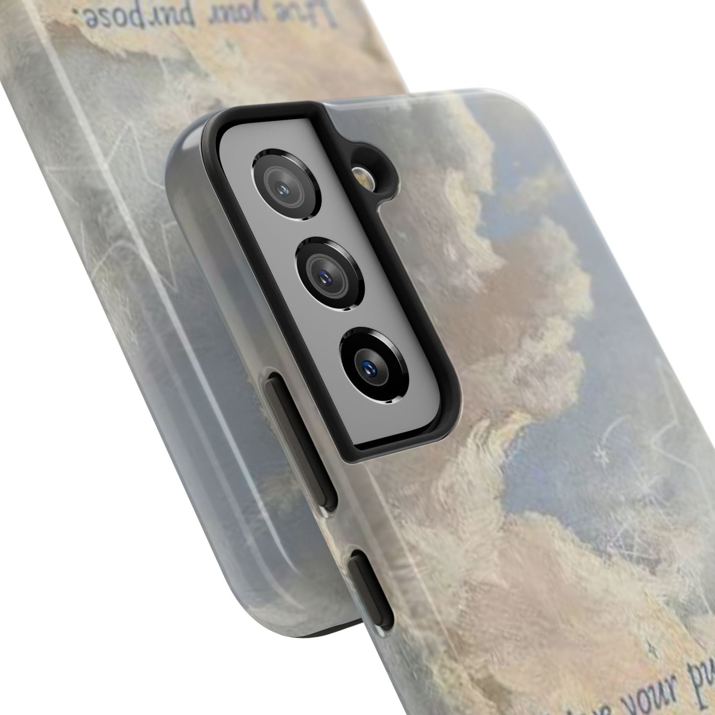 Cloudy Sky 'Live Your Purpose' Tough Phone Case — Motivational Protective Phone Cover