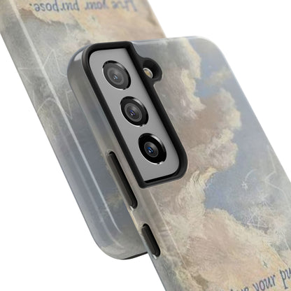 Cloudy Sky 'Live Your Purpose' Tough Phone Case — Motivational Protective Phone Cover