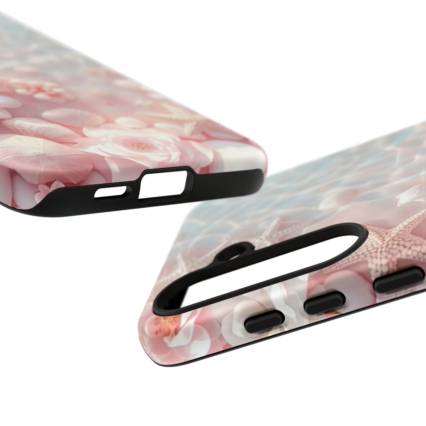 Phone Case — Pink Seashell Starfish Beach Waterproof Design