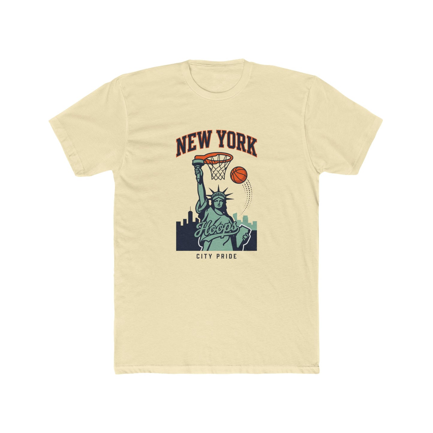 New York Hoops T-Shirt — Statue of Liberty Basketball City Pride Tee