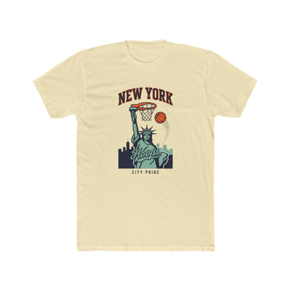 New York Hoops T-Shirt — Statue of Liberty Basketball City Pride Tee