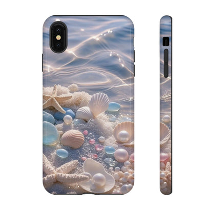 Seashell Pearl Phone Case — Pastel Beach Protective Tough Case