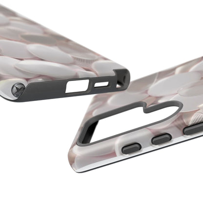 Phone Case – Soft Pink Pebble Pattern Protective Tough Case