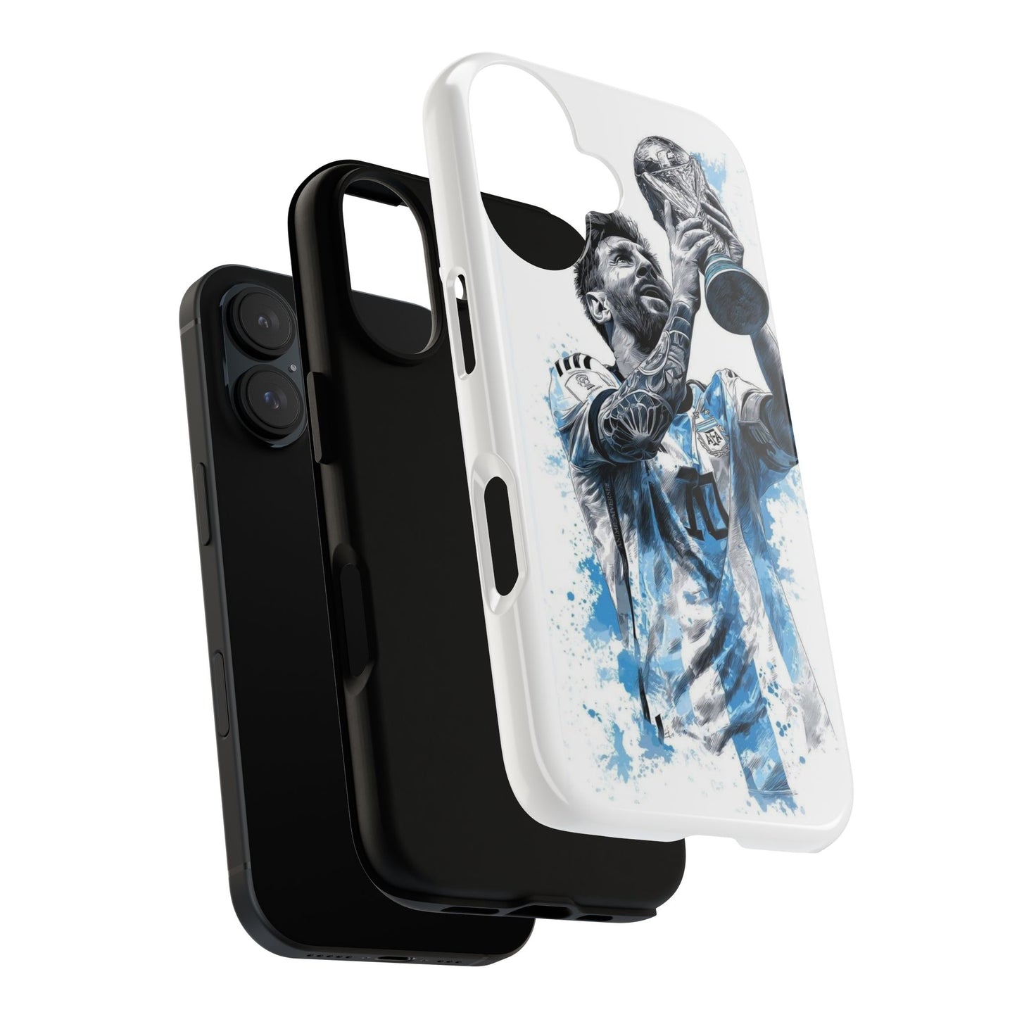 Soccer Champion Phone Case - Watercolor Trophy Player Design