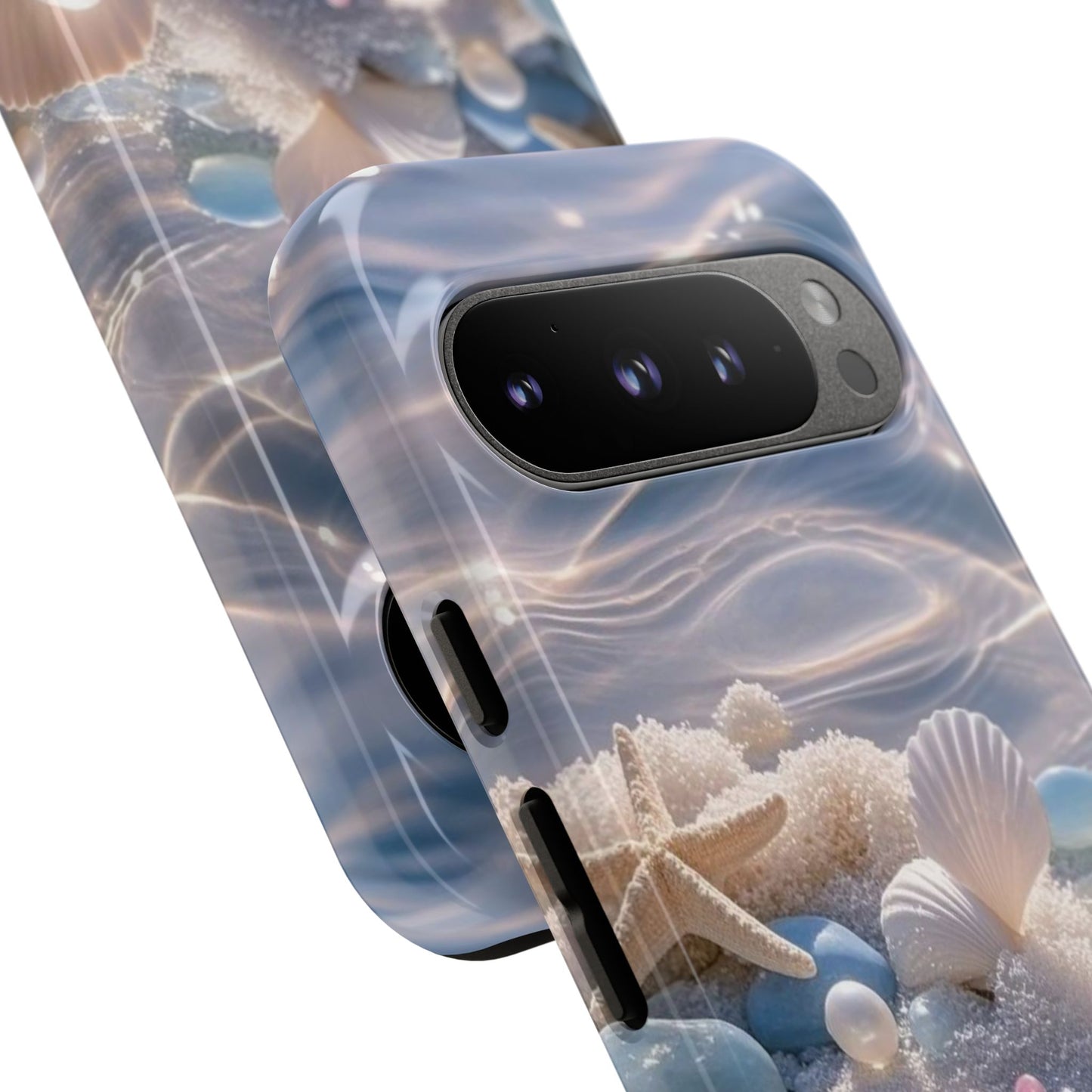 Seashell Pearl Phone Case — Pastel Beach Protective Tough Case