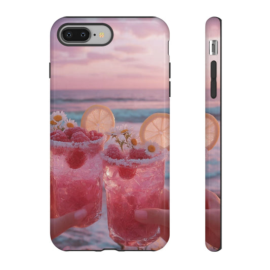 Pink Sunset Cocktail Phone Case Samsung iPhone Google Pixel