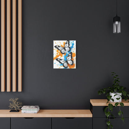 Butterfly Splash Canvas Wall Art — Matte Stretched Canvas