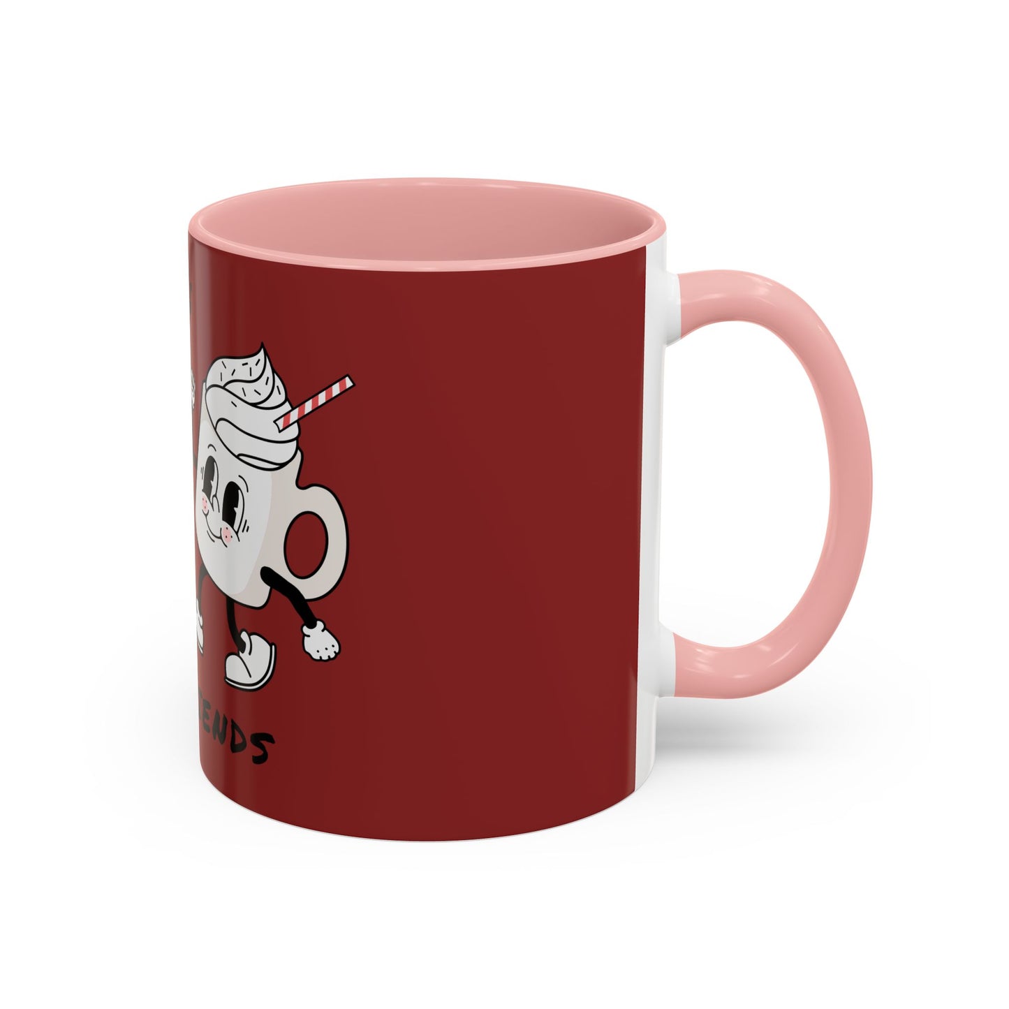 Best Friends Coffee Mug — Cute Cookie & Hot Cocoa Accent Mug (11/15oz)