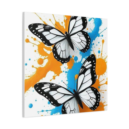 Butterfly Splash Canvas Wall Art — Matte Stretched Canvas