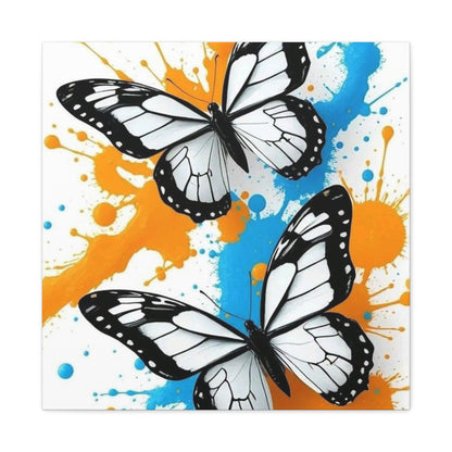 Butterfly Splash Canvas Wall Art — Matte Stretched Canvas