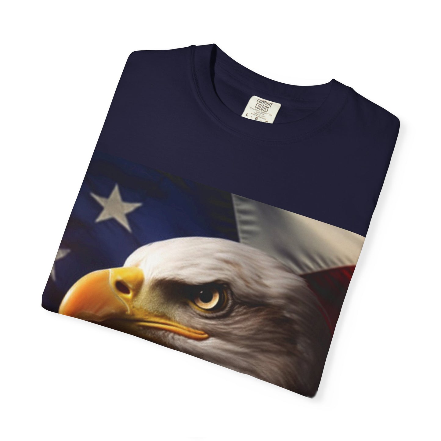 American Eagle Flag T-Shirt — Patriotic Bald Eagle Graphic Tee