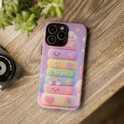Cute Pastel Phone Case "Be Kind, Be You"