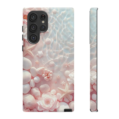 Tough Case - Pink Seashell Beach Phone Case