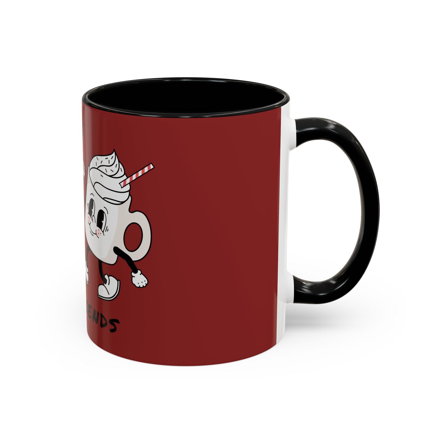 Best Friends Coffee Mug — Cute Cookie & Hot Cocoa Accent Mug (11/15oz)