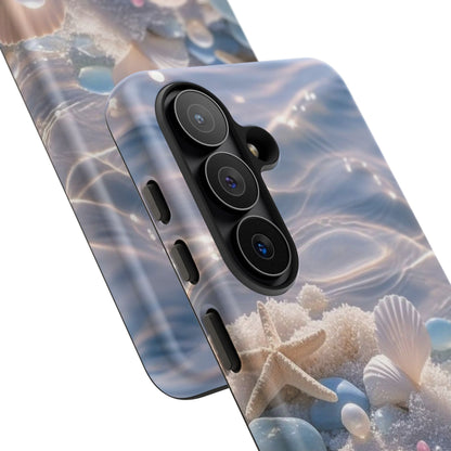 Seashell Pearl Phone Case — Pastel Beach Protective Tough Case