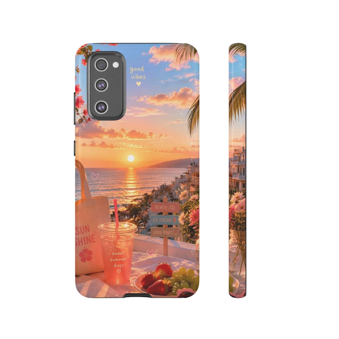 Sunset Beach Phone Case 'Good Vibes'
