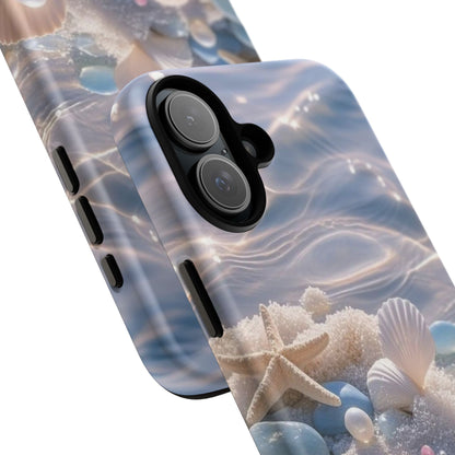 Seashell Pearl Phone Case — Pastel Beach Protective Tough Case
