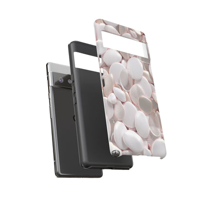 Phone Case – Soft Pink Pebble Pattern Protective Tough Case