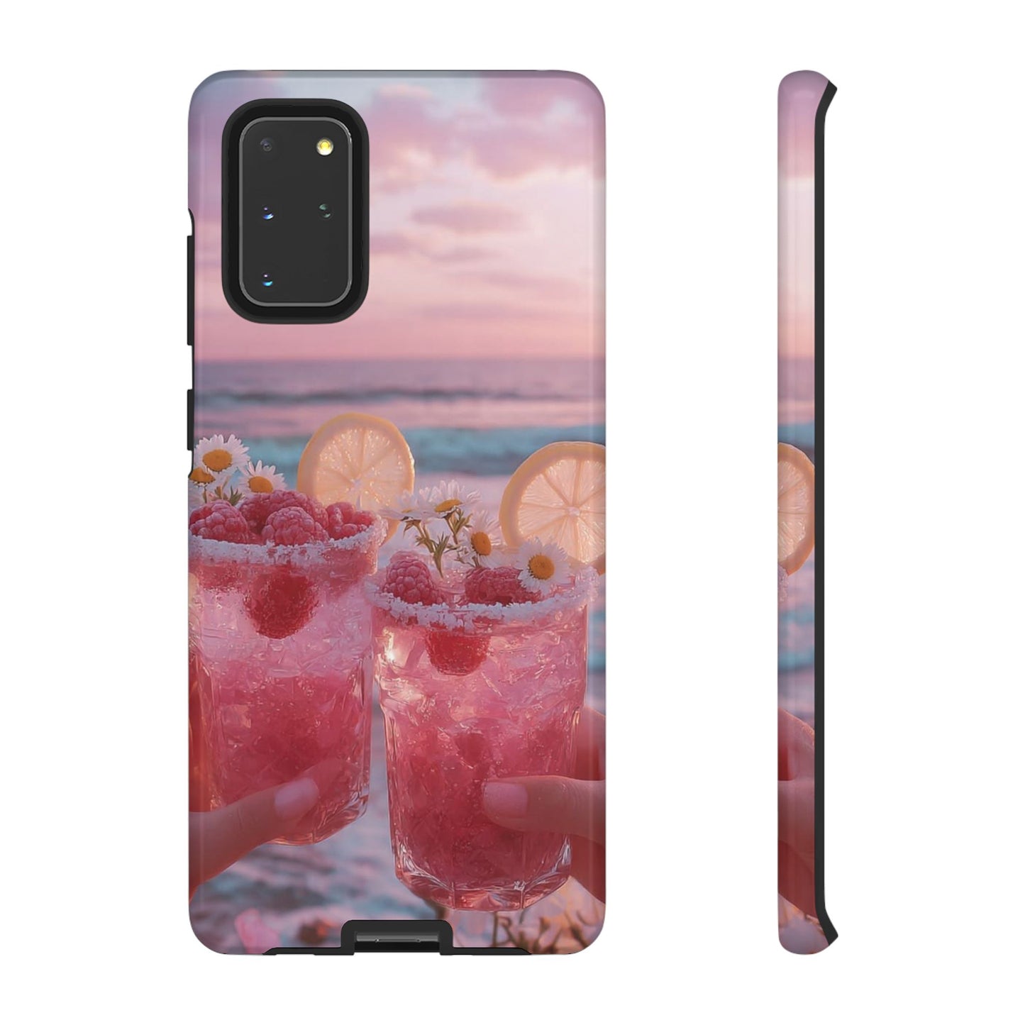 Tough Case - Pink Beach Cocktail Phone Case