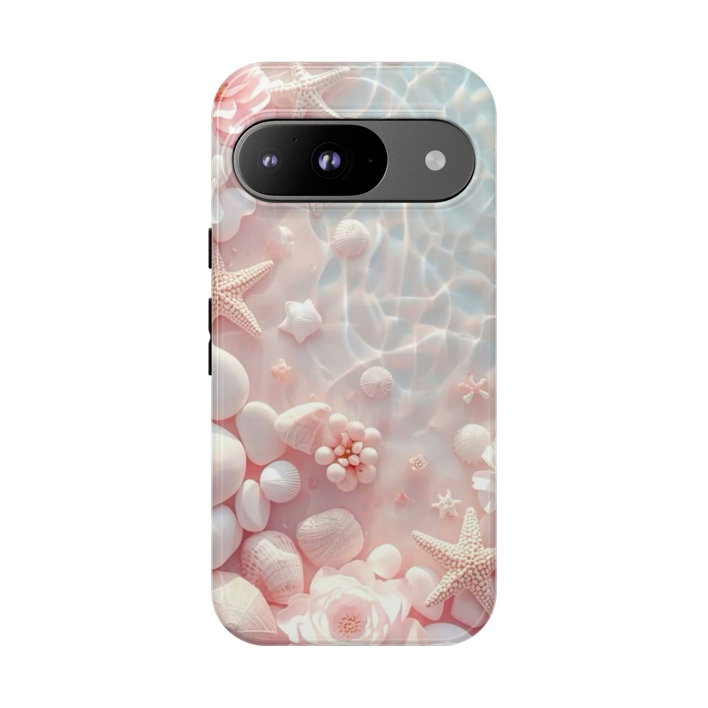 Phone Case — Pink Seashell Starfish Beach Waterproof Design