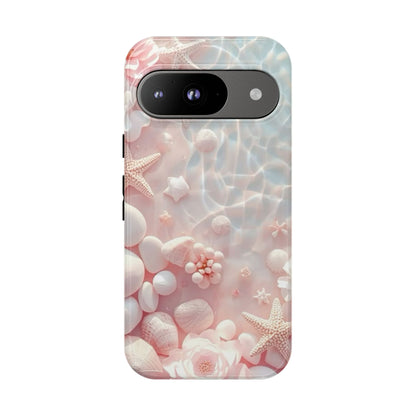 Phone Case — Pink Seashell Starfish Beach Waterproof Design