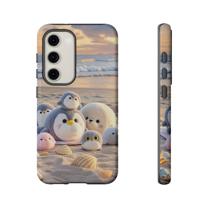 Cute Beach Penguin Phone Case "Kawaii Seaside Animal"