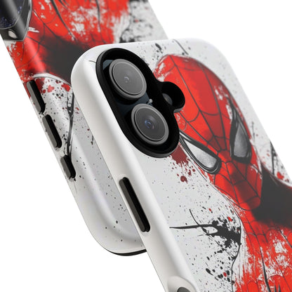 Spider Hero Phone Case — Red Splatter Superhero iPhone Cover