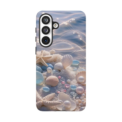 Seashell Pearl Phone Case — Pastel Beach Protective Tough Case