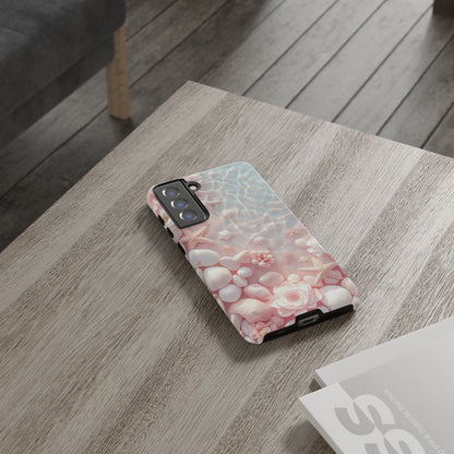 Tough Case - Pink Seashell Beach Phone Case