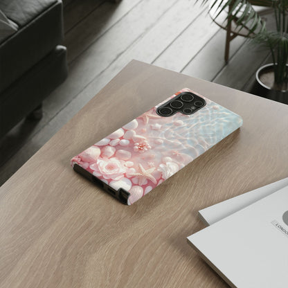 Tough Case - Pink Seashell Beach Phone Case