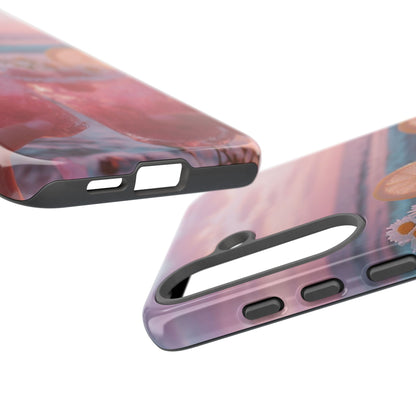 Pink Sunset Cocktail Phone Case — Beach Drink Protective Cover