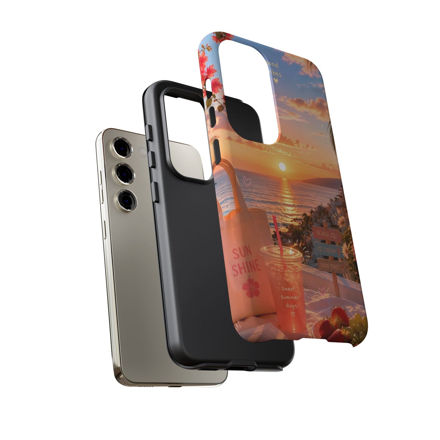 Sunset Beach Phone Case 'Good Vibes'