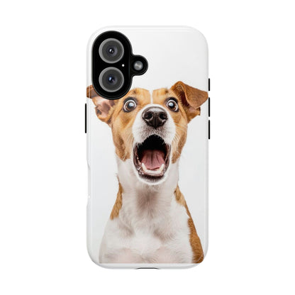 Shocked Dog Phone Case — Cute Pup Protective Tough Case